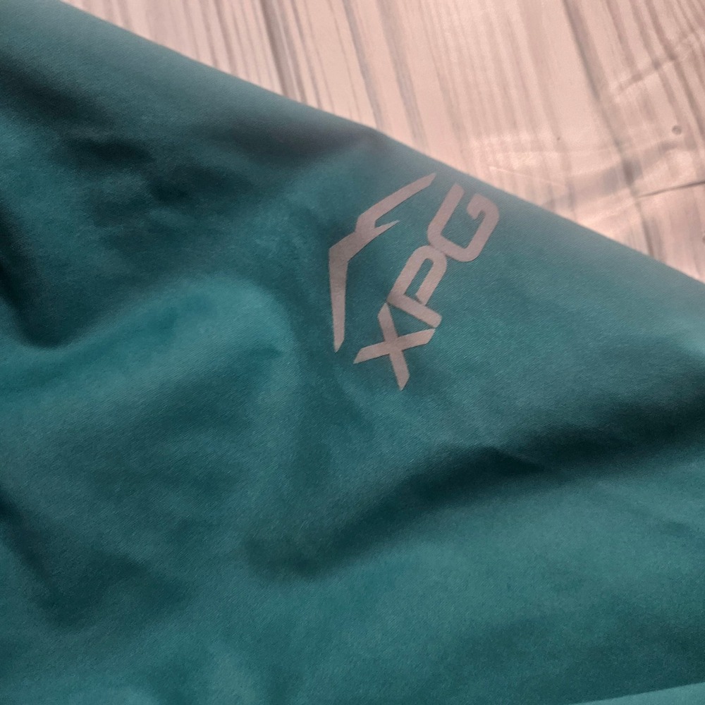 Cabelas XPG Mens XL Teal Green 4Most Dry Plus Hooded Performance Shell Jacket - Picture 4 of 6